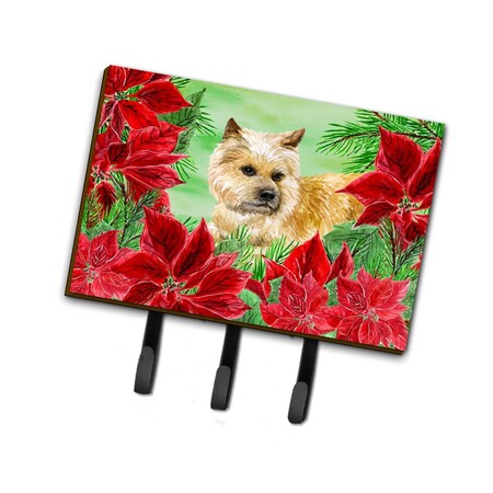 Carolines Treasures Cairn Terrier Poinsettas Leash or Key Holder CK1338TH68